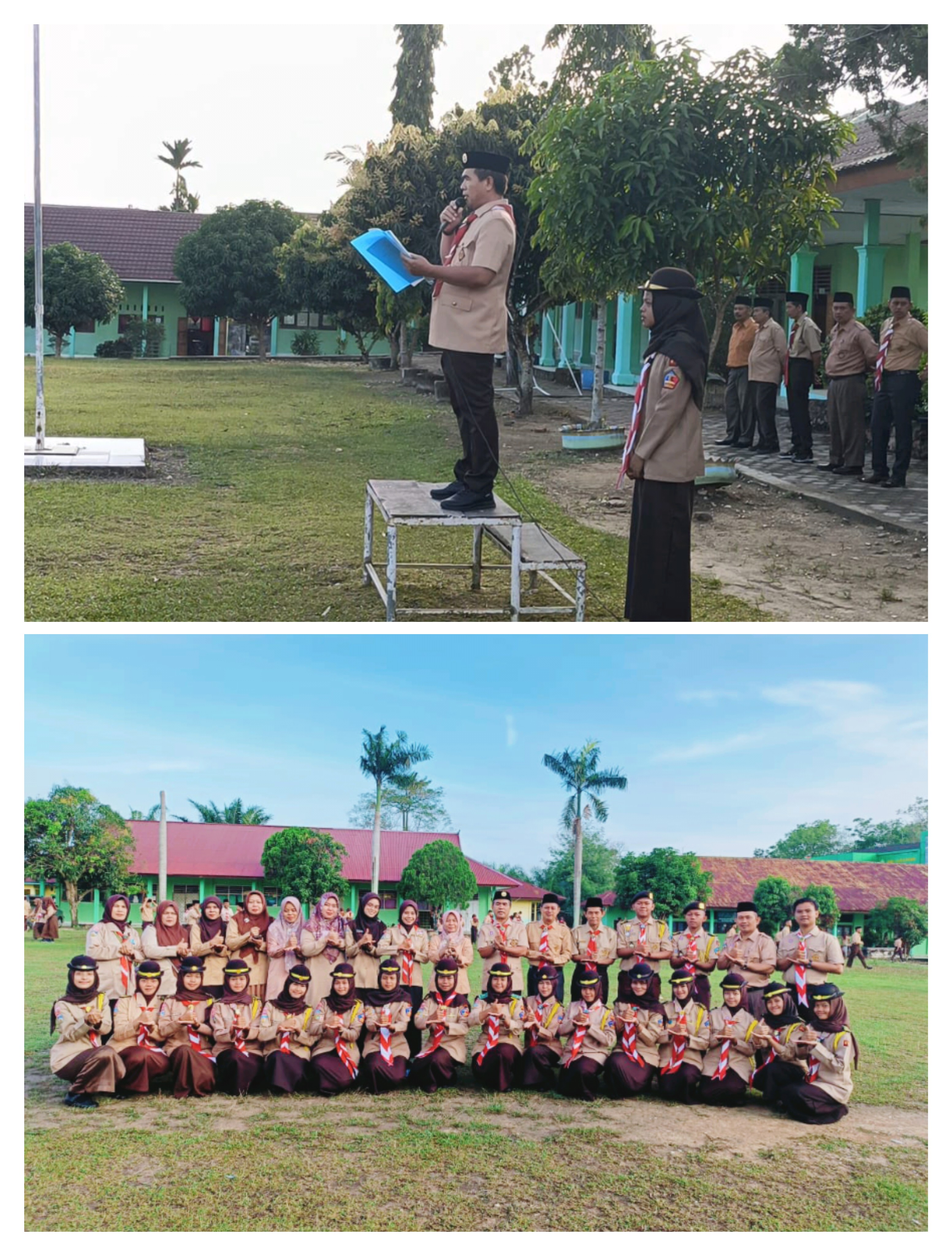 MAN 1 Sarolangun Gelar Upacara Hari Pramuka ke-64, Kamabigus Sampaikan Pesan Inspiratif
