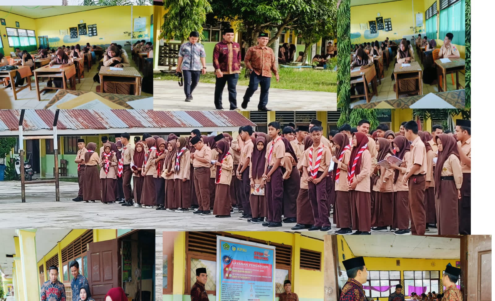 Kunjungan Kemenag Sarolangun Pada Pelaksanaan Ujian Semester Hari Keempat di MAN 1 Sarolangun