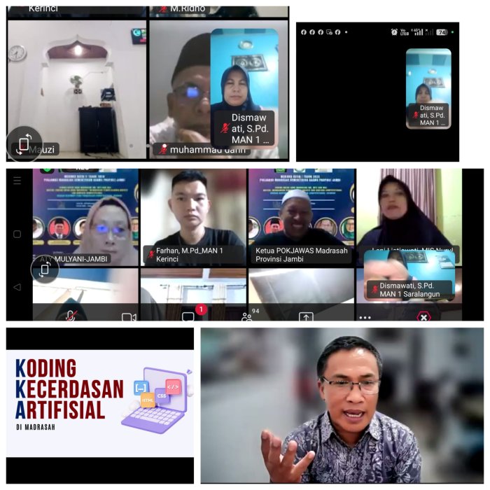 Guru Matematika MAN 1 Sarolangun Ikut Webinar Coding