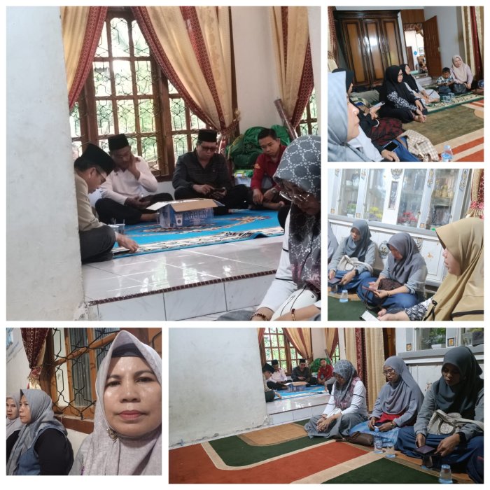 Wujudkan solidaritas, Keluarga besar MAN 1 Sarolangun Takziah ke Rumah Duka Suami Ibu Wennie