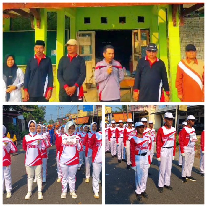 MAN 1 Sarolangun Lepas Pasukan Gerak Jalan HUT RI ke-81