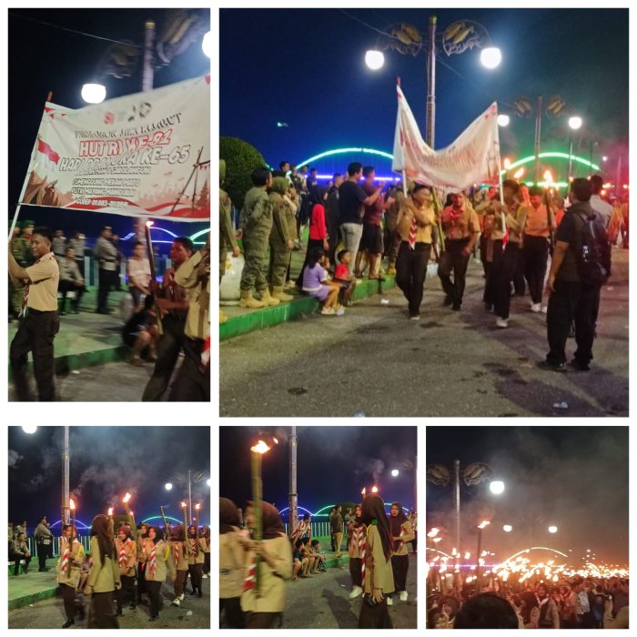 MAN 1 Sarolangun Meriahkan Pawai Obor HUT RI ke-81 MAN 1 Sarolangun Meriahkan Pawai Obor HUT RI ke-81