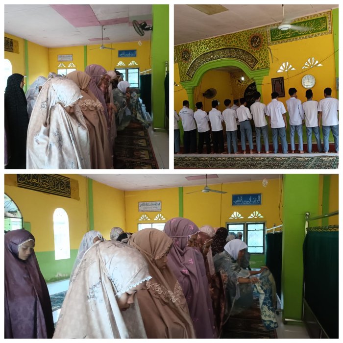 Tingkatkan Karakter Religius, MAN 1 Sarolangun Gelar Salat Dzuhur Berjamaah