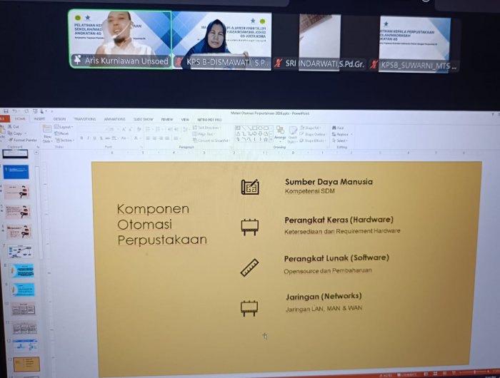 Guru MAN 1 Sarolangun Ikuti Pelatihan Kepala Perpustakaan Nasional Guru MAN 1 Sarolangun Ikuti Pelatihan Kepala Perpustakaan Nasional