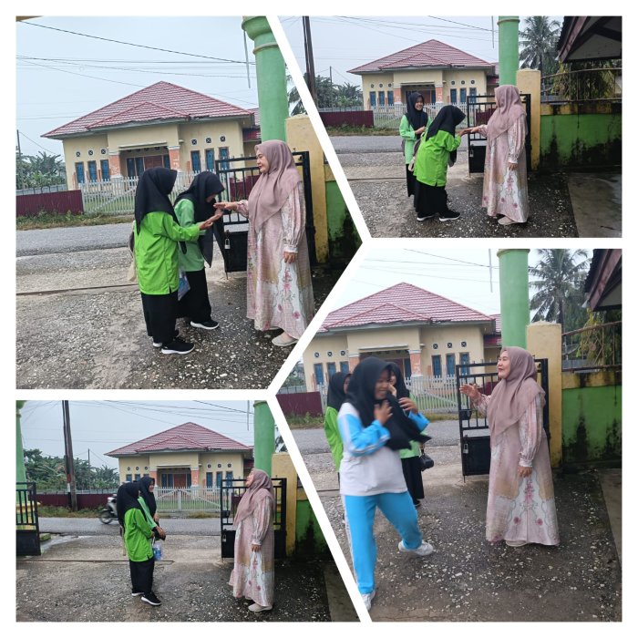 Sambut Siswa dengan Senyum Hangat, Guru Piket MAN 1 Sarolangun