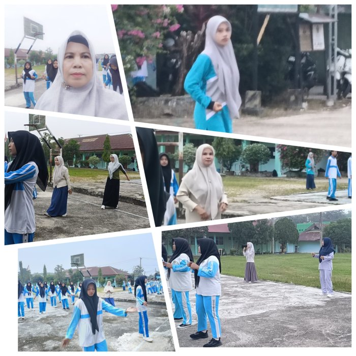 MAN 1 Sarolangun Gelar Senam Bersama di Akhir KBM
