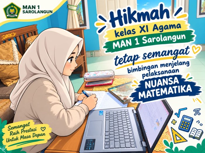 Kepala Madrasah Apresiasi Semangat Siswa dalam Bimbingan Matematika