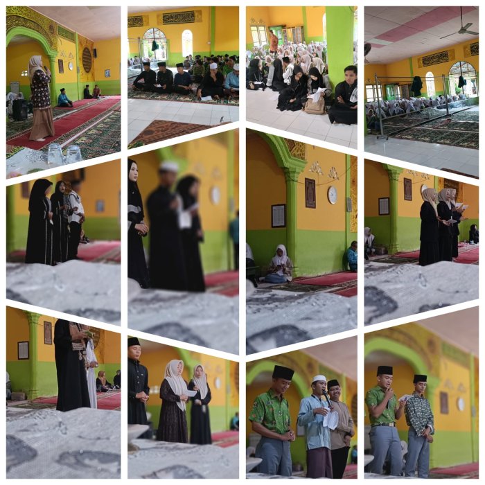 Gema Wahyu Ilahi Mewarnai Hari Kedua Isra Miraj di MAN 1 Sarolangun malalui Lomba Syahril Gur'an