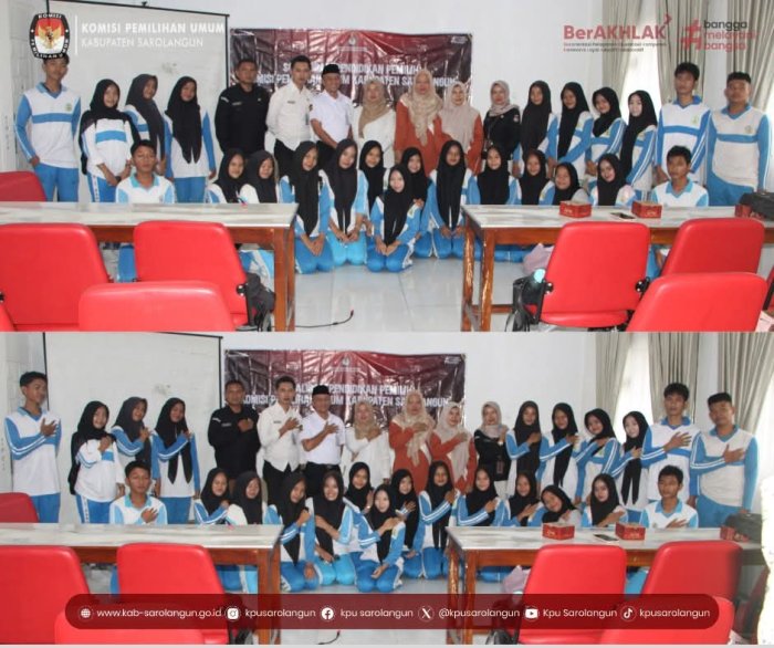 Siswa MAN 1 Sarolangun Ikut Sosialisasi Pendidikan Pemilih Pemula