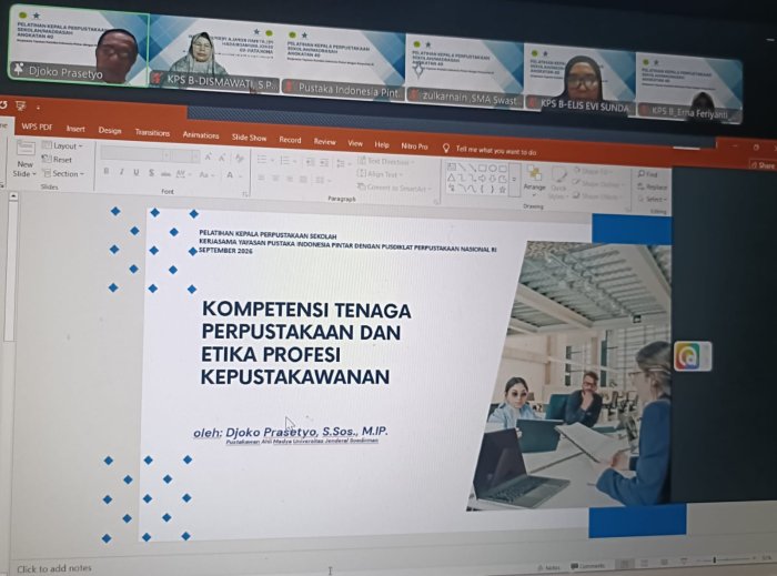 Pelatihan Kepala Perpustakaan Fokus pada Kompetensi dan Etika Pelatihan Kepala Perpustakaan Fokus pada Kompetensi dan Etika