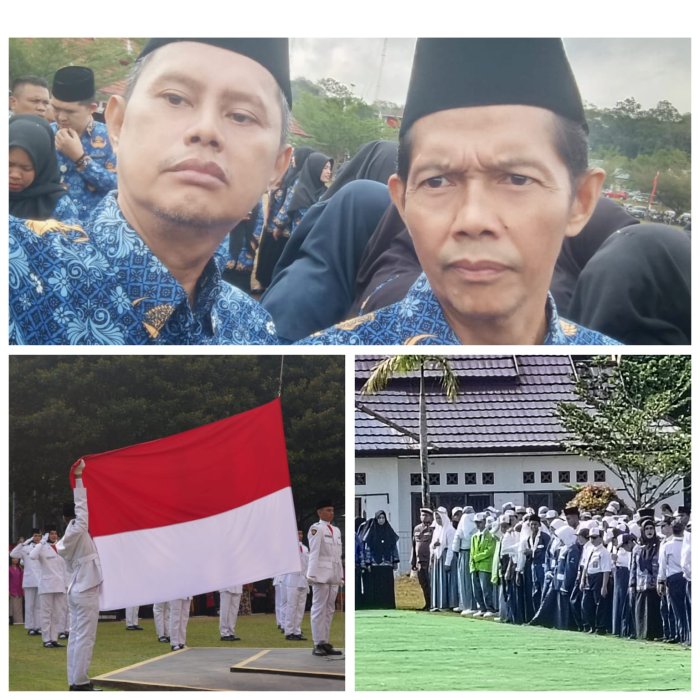 Guru dan Siswa MAN 1 Sarolangun Ikuti Upacara HUT RI