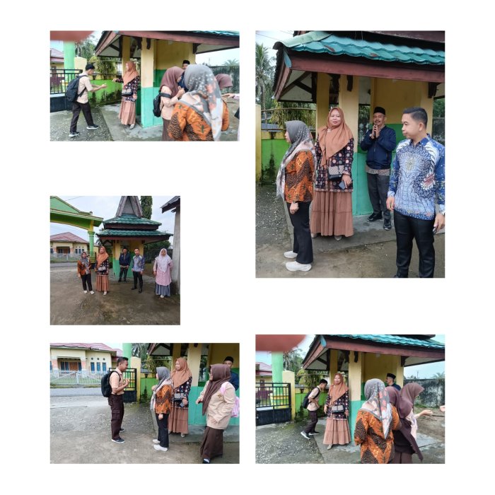 Tingkatkan Kedisiplinan, Kepala TU dan Tim Piket MAN 1 Sarolangun Siap Siaga Sambut Siswa di Gerbang Madrasah