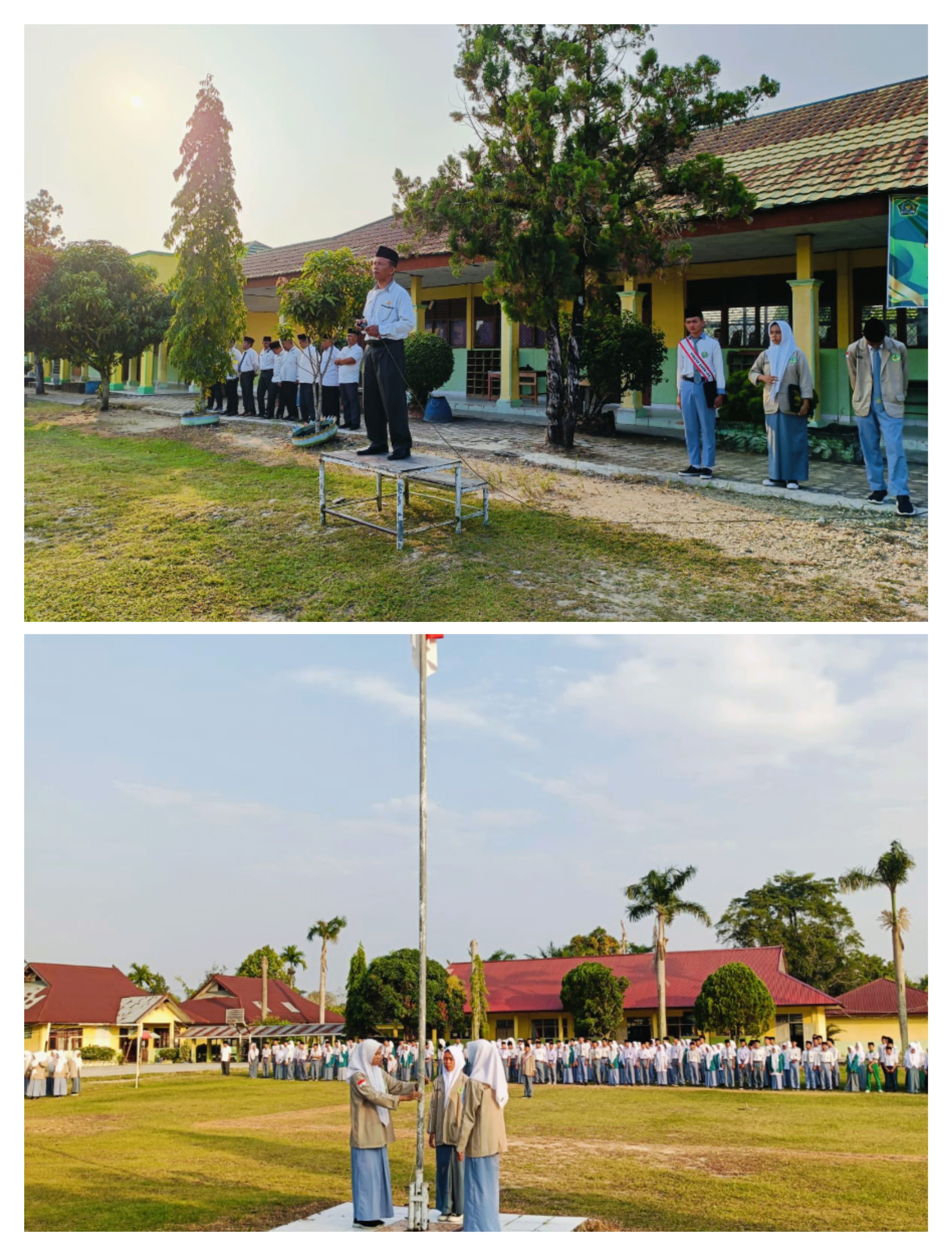 Upacara Bendera Merah-putih di MAN 1 Sarolangun 