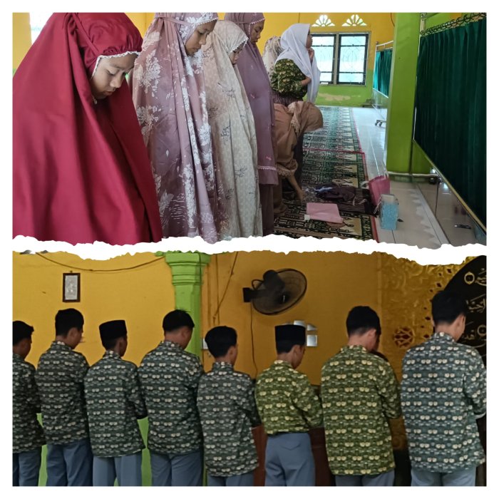 Sholat Dzuhur Berjamaah Perkuat Keimanan di MAN 1 Sarolangun