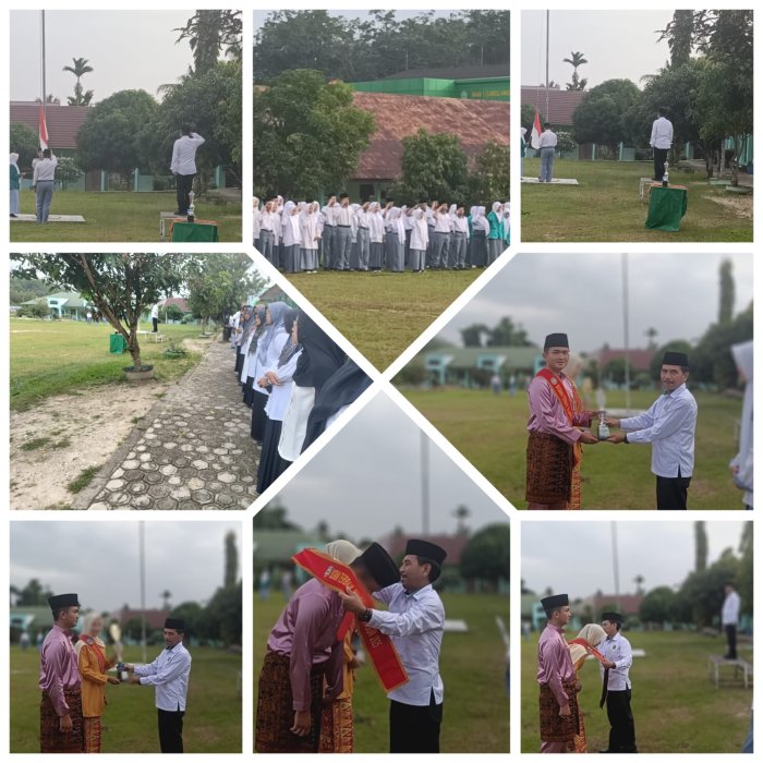MAN 1 Sarolangun Gelar Upacara Bendera Sekaligus Beri Penghargaan untuk Bujang Upik Berprestasi